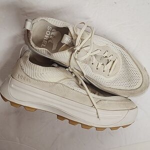 Sorel Vintage Size 7 Women's Sea Salt Chalk Amazing Comfortable Quality Sneakers